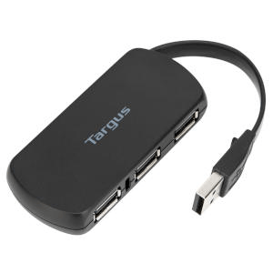 Targus Ach114 Hub 2.0 4 Puertos. Transferencia De Archivos Velocidad 60 Mb Por SegundoTARGUSACH114US-90