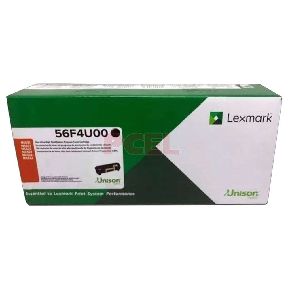 56F4u00 Toner Negro Ultraalto Rend 25000LEXMARK56F4U00