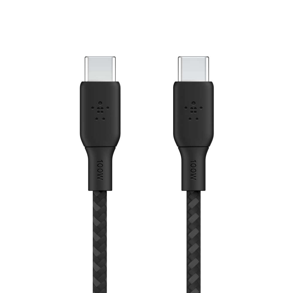 Cable Belkin Braided Usbc A Usb-C 100W 2 Metros NegroBELKINCAB014BT2MBK