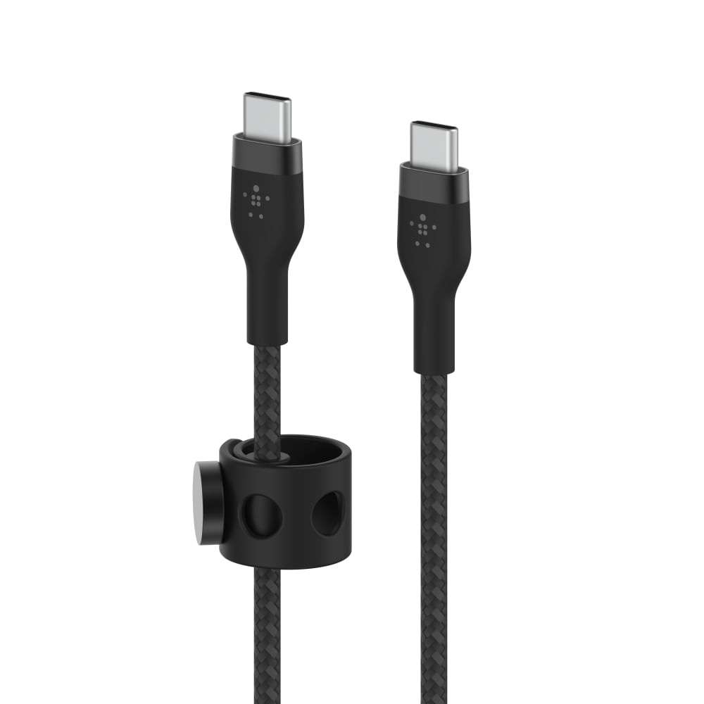 Cable Belkin Pro Flex Usbc A Usbc Con Correa 3M NegroBELKINCAB011bt3MBK