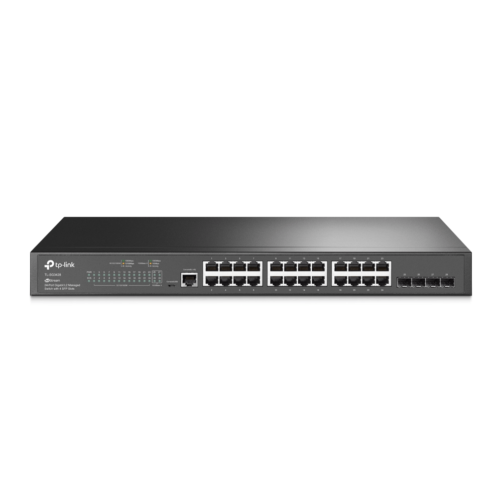 Switch Tp-Link Tl-Sg3428 Switch Administrado Jetstream De 24 Puertos Gigabit L2 Con 4 Ranuras SfpTP_LINKSG3428