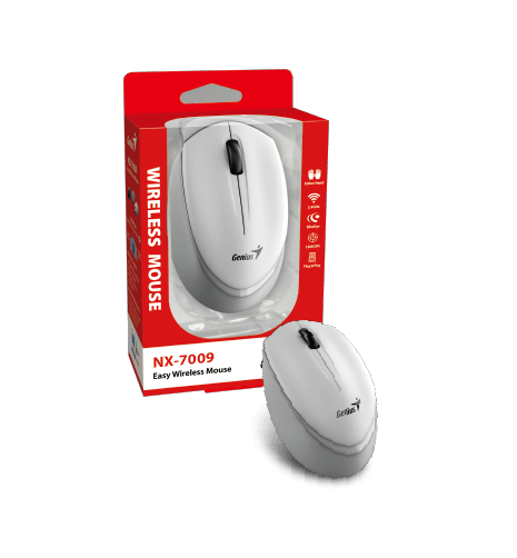 31030030402 Mouse Inal Nx-7009 Blan-GriGENIUS31030030402
