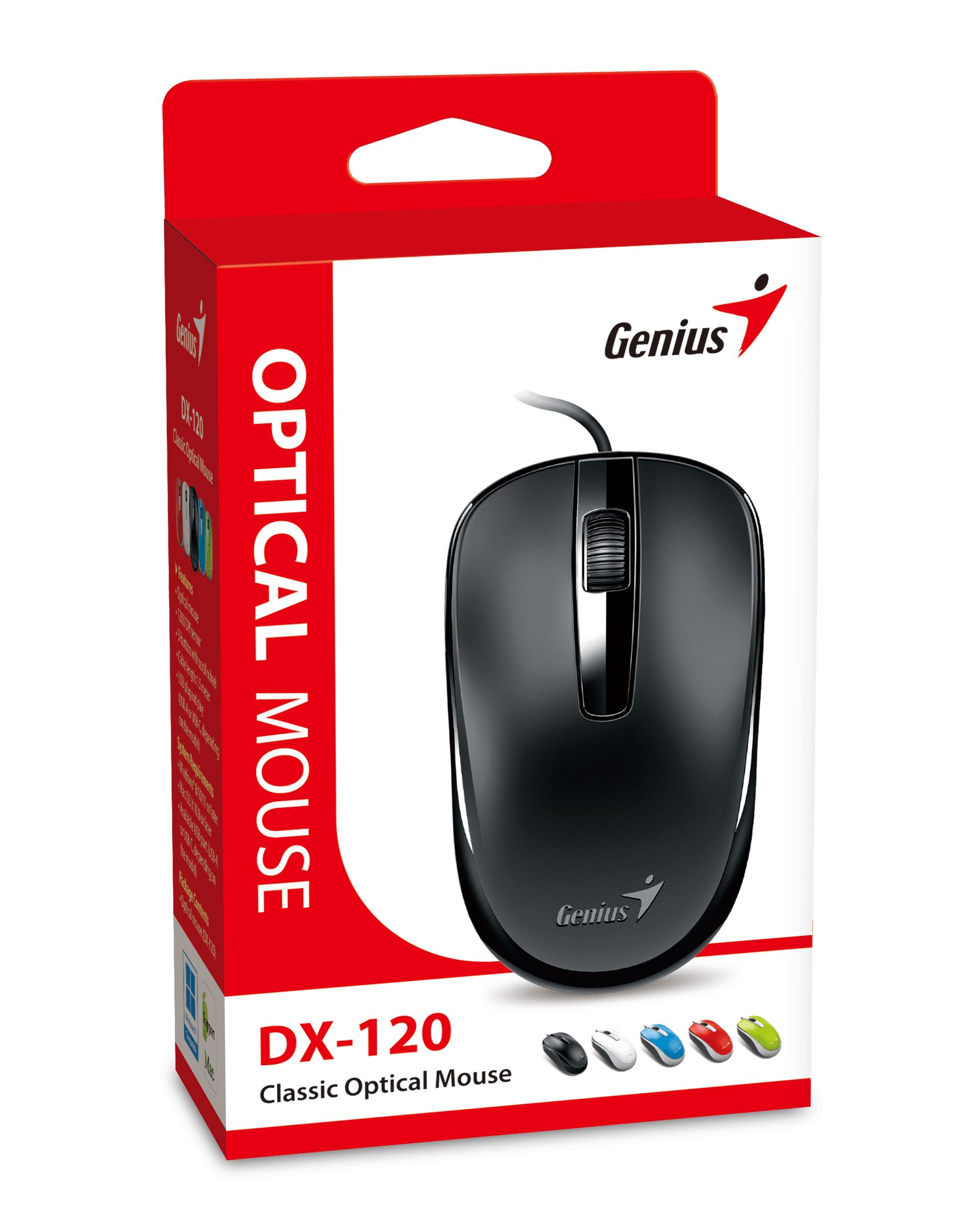 Mouse Genius Usb-C Negro Dx-120GENIUS31010029400