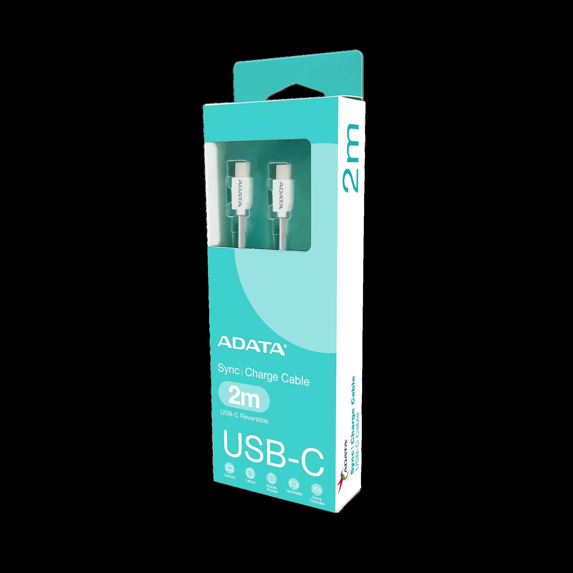Cable Usb-C A Usb-C 3.0 200 Cm Blanco AdataADATACACC-200PN-WH