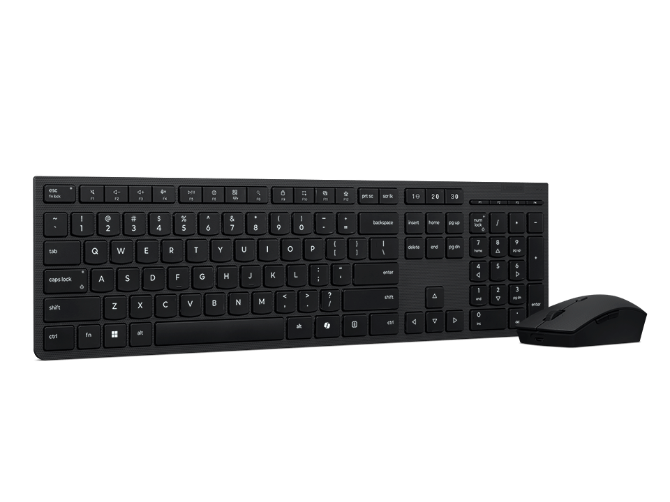 Combo De Teclado Y Mouse Inalámbrico Profesional Lenovo Recargable-Español De LatinoaméricaLENOVO4X31R64337