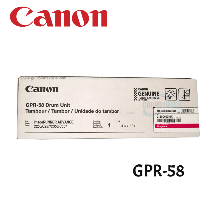 Drum Unit Canon Gpr-58 MagentaCANON2188C003BA