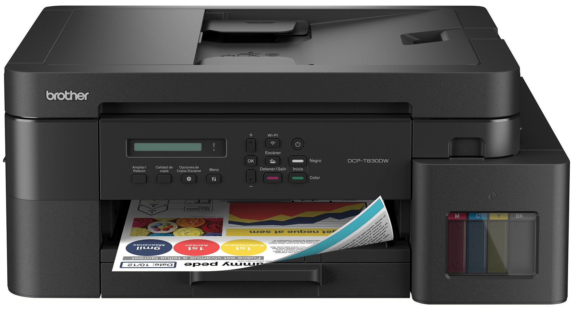 Multifuncional Brother Dcp-T830dw Tinta Continua Color NegroBROTHERDCP T830DW