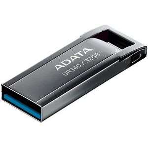 Adata Technology-AROY-UR340-32GBK-UR340 USB 3.2 32 GB BLACK METAL MEMORY