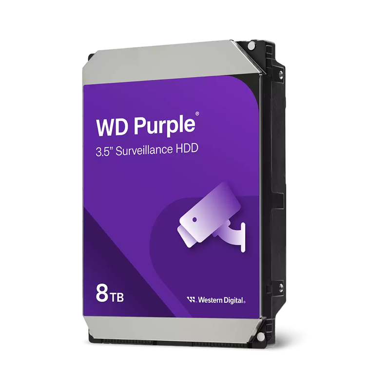 Disco Duro Surveillance SATA 3.5" 8TB 5640RPM 256MB WD Purple WD85PURZ-Western Digital®-HDD-VWD-1726