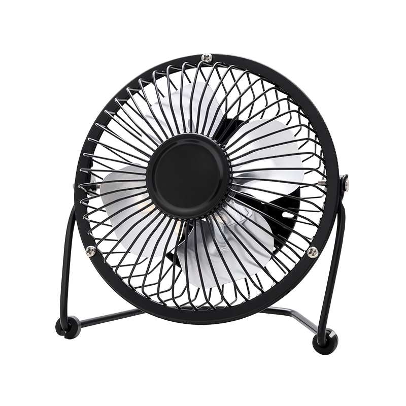 Ventilador de Mesa Desktop USB 6" Metal 4-Aspas XUE A818 Negro-XUE®-A818