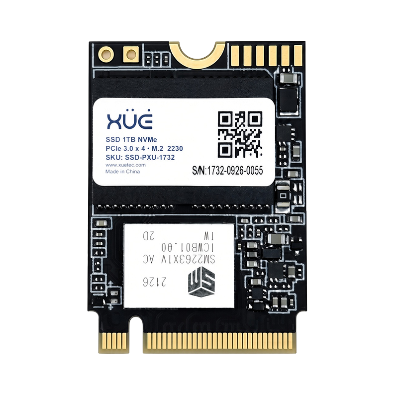Disco de Estado Sólido SSD PCI-E 3.0 M.2 2230 1TB NVME XUE® TACHYON P340/1TB 3000MB/S (TRAY PACKING)-XUE®-SSD-PXU-1732