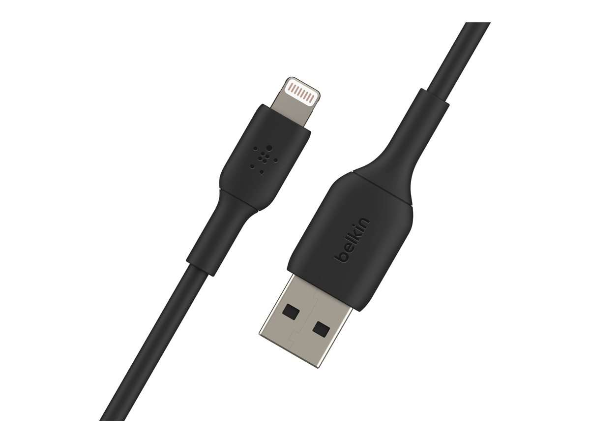Belkin CAA001bt1MBK Belkin BOOST CHARGE - Cable Lightning - Lightning macho a USB macho - 1 m - negro - para Apple 10.5-inch iPad Pro; 12.9-inch iPad Pro (2nd generation); iPhone 11, 11 Pro, 11 Pro Max, 8, XR, XS, XS Max