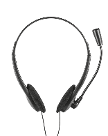 TRUST-21665-8713439216653-Audífono Diadema Trust Primo Chat 3.5 mm Negro con Micrófono