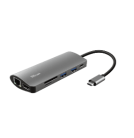 TRUST-23775-8713439237757-Adaptador Trust Multipuerto Usb - C 7 en 1 (Hdmi
