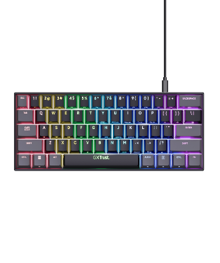 TRUST-24885-8713439247909-Teclado Gamer trust Gxt 867 Acira Mecanico 60% Negro