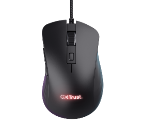 TRUST-24890-8713439215694-Mouse Trust Gxt 924 ybar+ Negro Gamer Alambrico 25K dpi
