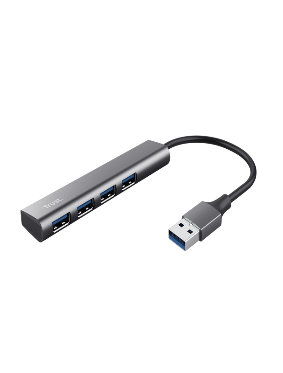 TRUST-24947-8713439233278-Hub Trust 4 Puertos Usb Halyx 3.2
