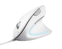 TRUST-25133-8713439249668-Mouse Trust Verto Alámbrico Diseño Vertical Blanco
