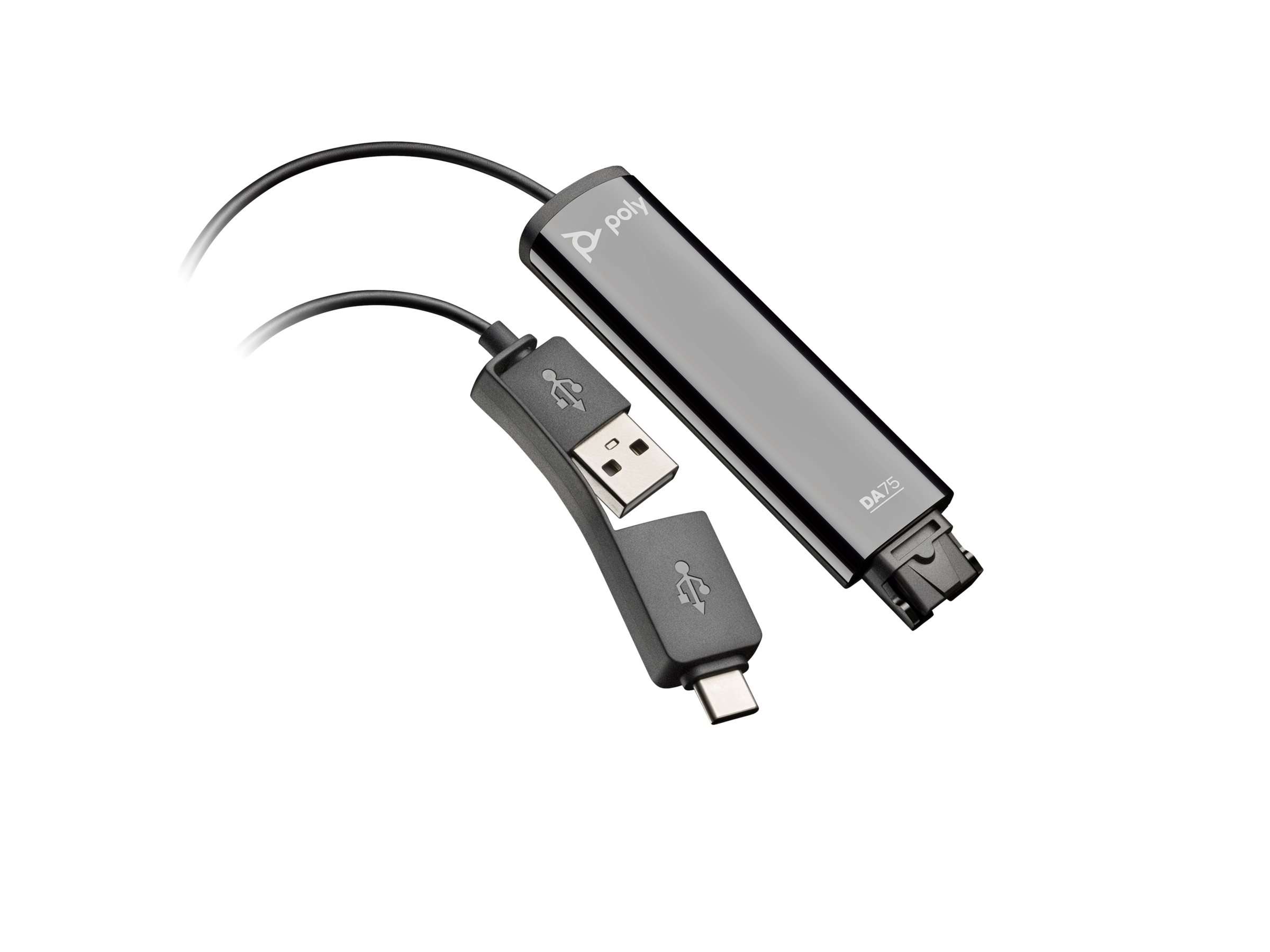 Poly 786C6AA Poly DA75 - Tarjeta de sonido - USB-C / USB-A - para Victus by HP Laptop 16; Laptop 14, 15, 17; Pavilion Plus Laptop 14, 16