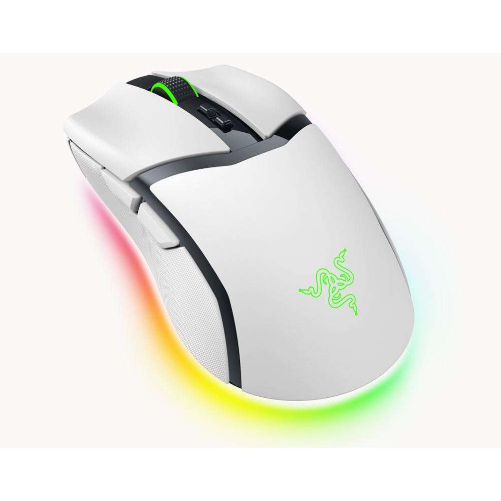 Bluetooth o por cable.<br>Iluminación Razer Chroma RGB con once zonas.<br>Peso aproximado de 77 gramos según el fabricante.<br>Switches ópticos Razer de tercera generación.<br>Recarga por USB-C y compatibilidad con accesorios de carga inalámbrica vendidos por separado.<br>Color según la referencia de ATC.</p><p><a href="https://www.razer.com/latam-es/gaming-mice/razer-cobra-pro?srsltid=AfmBOorgbHvVxDpRbtY1DRCnF0US-TFuROVyqBz4xMFLK_LJLDYBls1J" target="_blank" rel="noopener">Consultar información del producto</a></p> Bluetooth o por cable.Iluminación Razer Chroma RGB con once zonas.Peso aproximado de 77 gramos según el fabricante.Switches ópticos Razer de tercera generación.Recarga por USB-C y compatibilidad con accesorios de carga inalámbrica vendidos por separado.Color según la referencia de ATC.Consultar información del producto