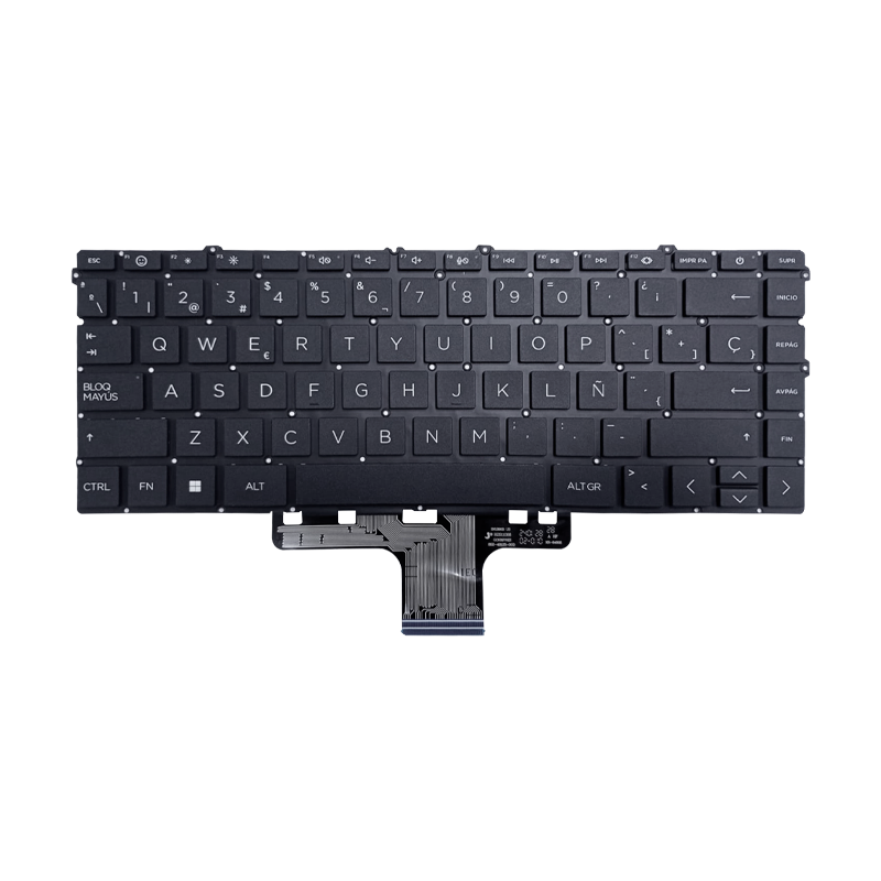 Teclado para portátil HP 240-G10 N35873-161 I5-13S Marco Español SP/LA Negro-HP-TEC-LHP-1614
