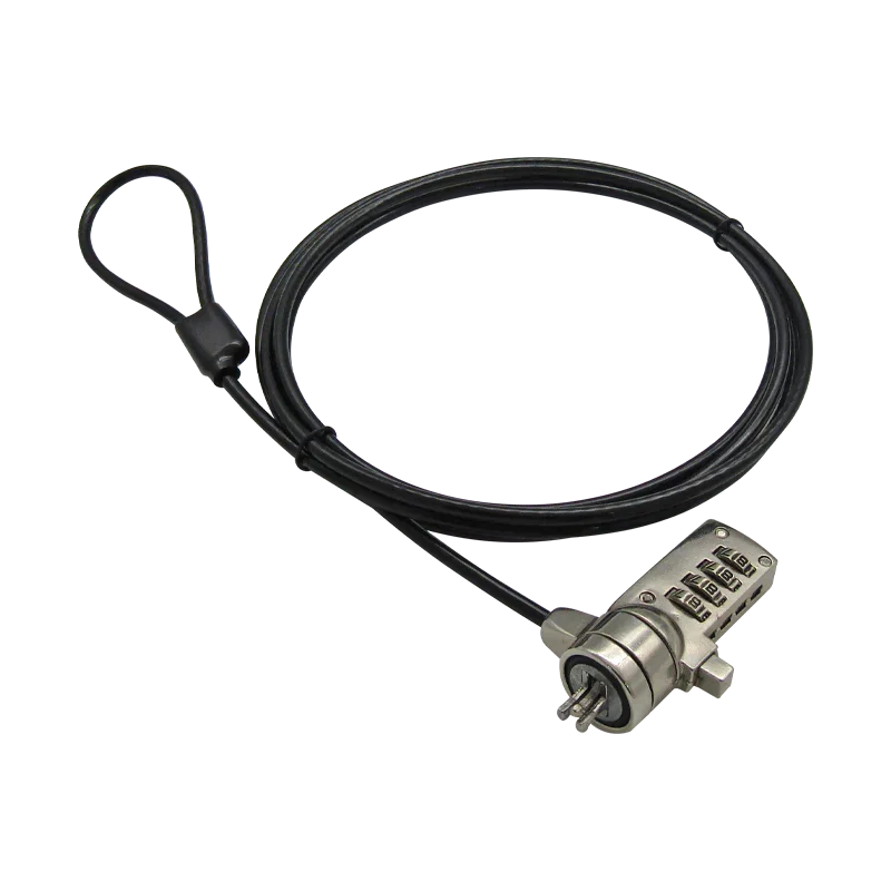 Guaya de seguridad para portátil 4-Dígitos XUE® Slot Standard 3.5mm / Monitores y Portátiles-XUE®-LTL01-1 Slot 3 x 7mm