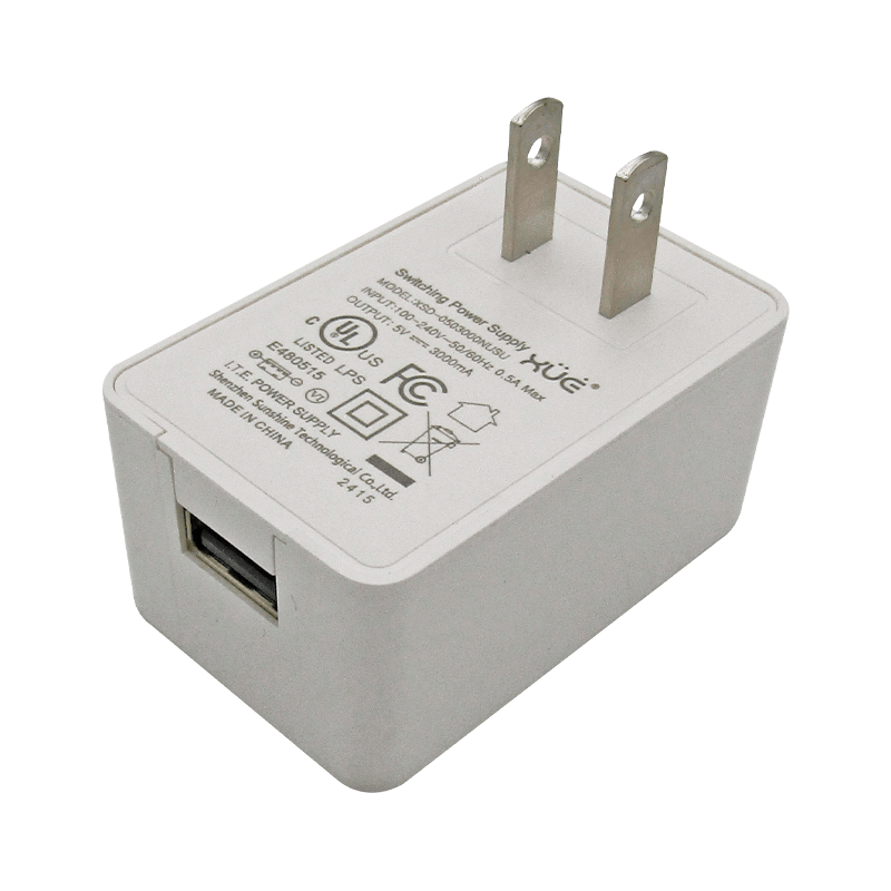 Cargador de corriente XUE® USB-A 5V-3A 15W Wall / Blanco-XUE®-XSD-0503000NUSU