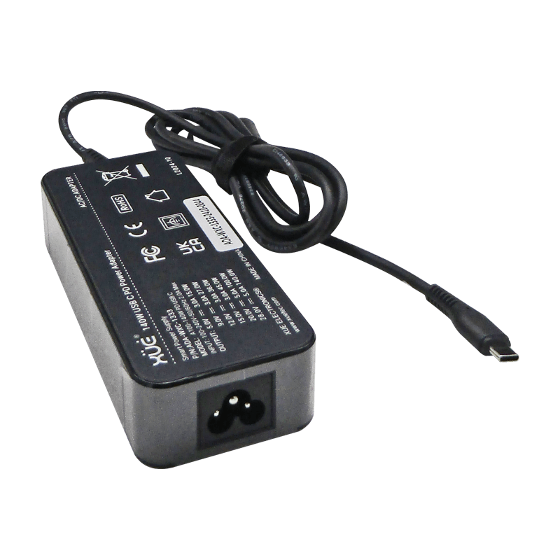 Cargador de corriente XUE® Type-C 20V-28V-5A/15V-3A/9V-3A/5V-3A PD3.1 GaN 140W USB-C Desktop / Negro-XUE®-PD3.1-GaN-140W