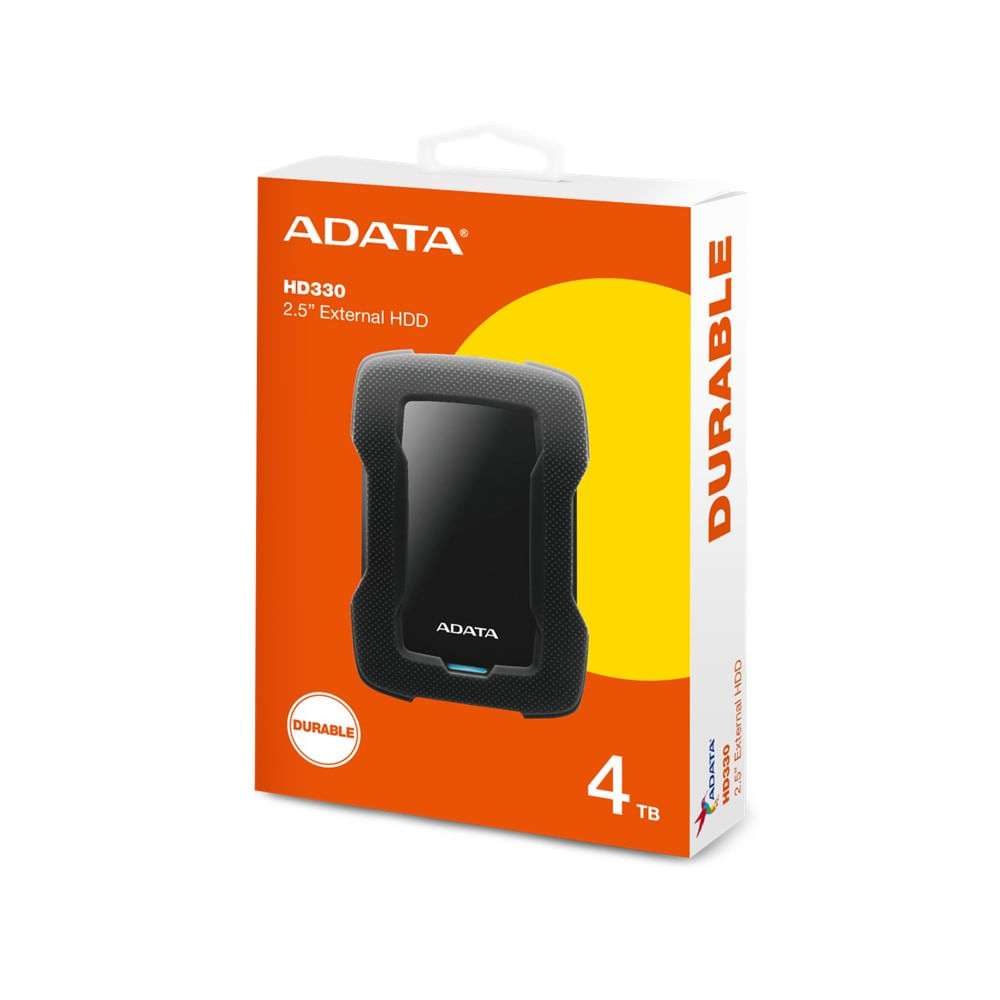 Disco Externo Adata HD330 Antigolpes 4TB USB 3.2 Negro-ADATA-