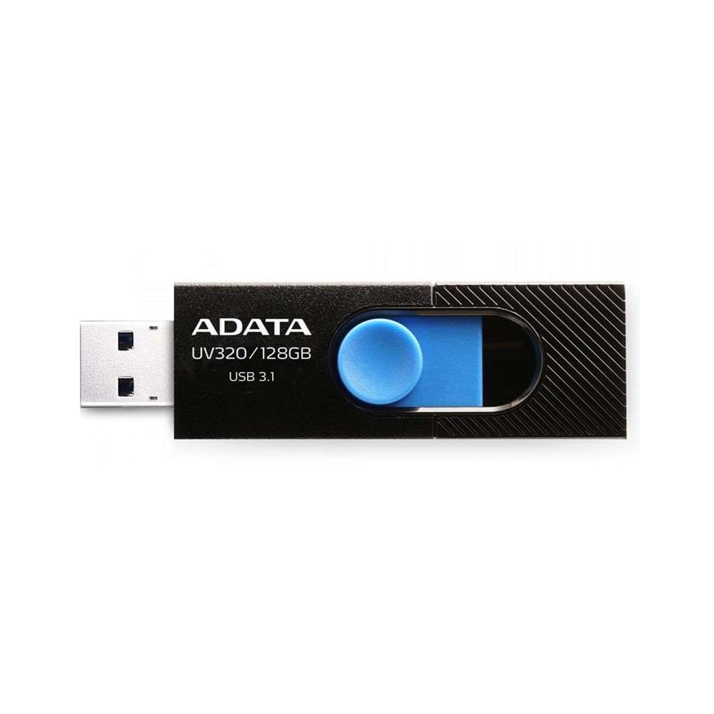 Memoria USB ADATA UV320 3.2 128GB Negro con Azul-ADATA-