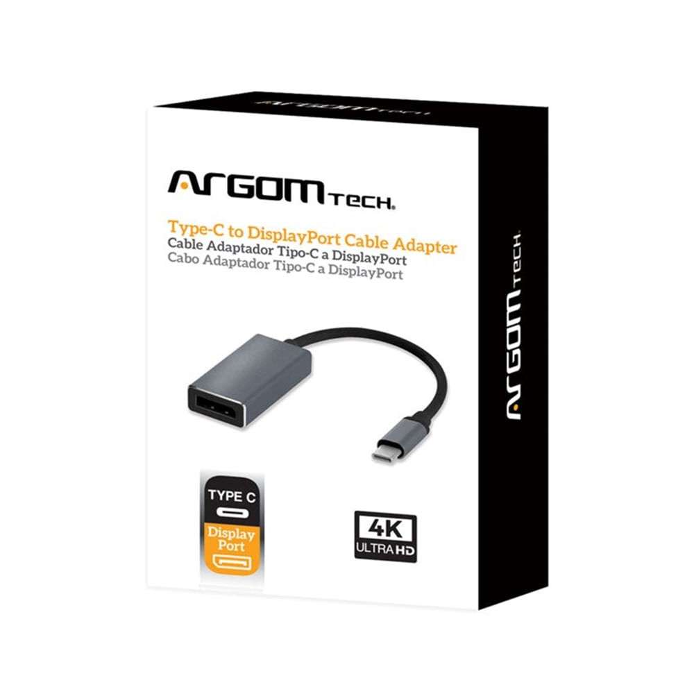 Cable Adaptador Argom Tipo C a Displayport de 15cm-ARGOM-