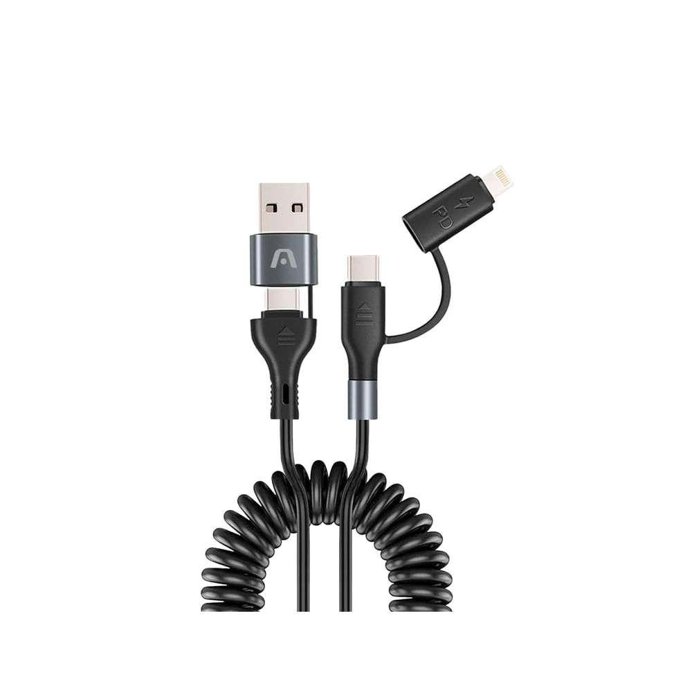Cable Argom 4 en 1 carga rápida - ARGOM - ARG-CB-0071BK