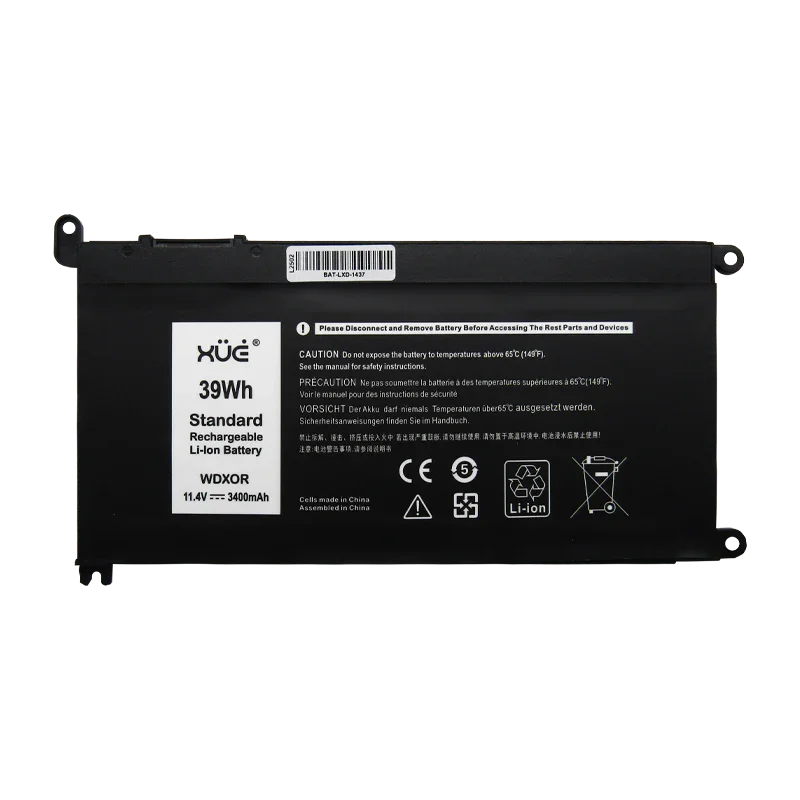 Batería para Dell Latitude 3380 / 3480 / 3490 / 3580 / 3590 11.4V 3400mAh 39Wh (CORTA) XUE® / WDX0R-XUE®-DE WDXOR-H-68-3S1P GW