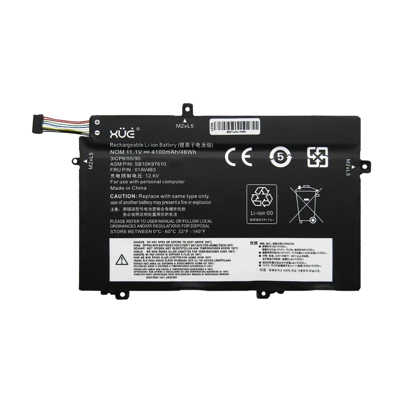 Batería para portátil Lenovo L14 L480 L490 GEN 1 & 2 11.1V-4100mAh 46Wh 3-Cell XUE® / L17M3P54-XUE®-L17M3P54