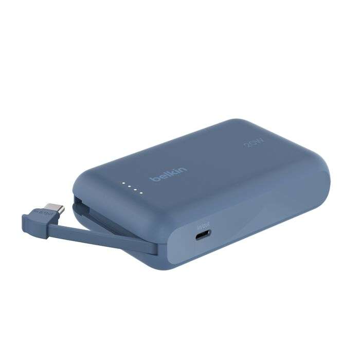 Batería Externa 10K 20W Cable Integrado Usb-C AzulBELKINBPB021FQBL