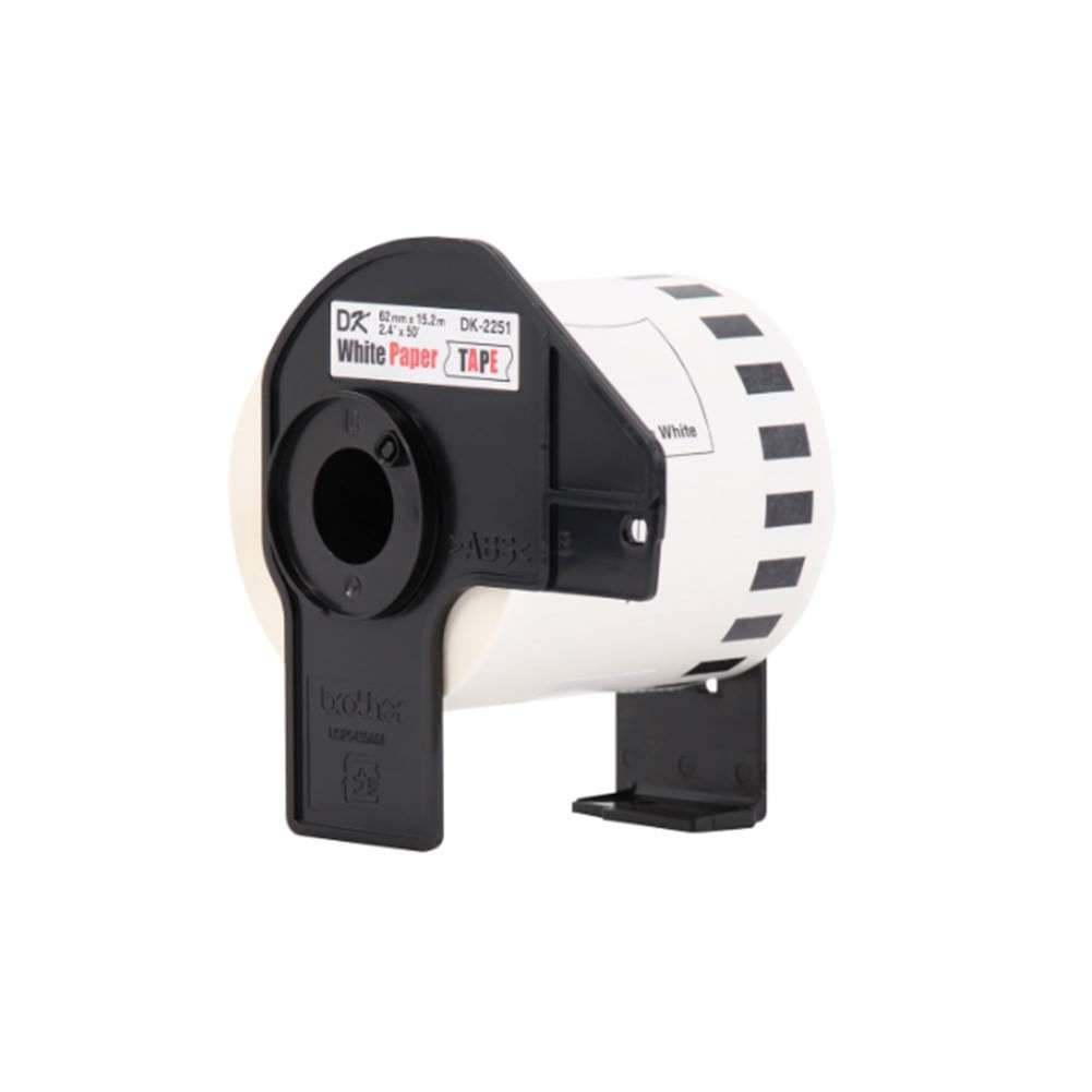 Cinta Brother DK2251 Negro/rojo sobre blanco-BROTHER-