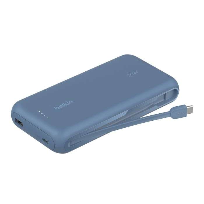 Belkin BPB024fqBL Belkin - Power bank - Lithium - Para Universal / Para iPhone 13 - 20K with 30WPD + Integrated US