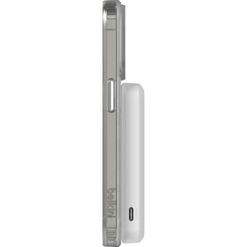 Belkin BPD006btWH Belkin - Power bank - 15 Watt - Lithium - Para Universal - Qi2 5.000 mAh Stand White
