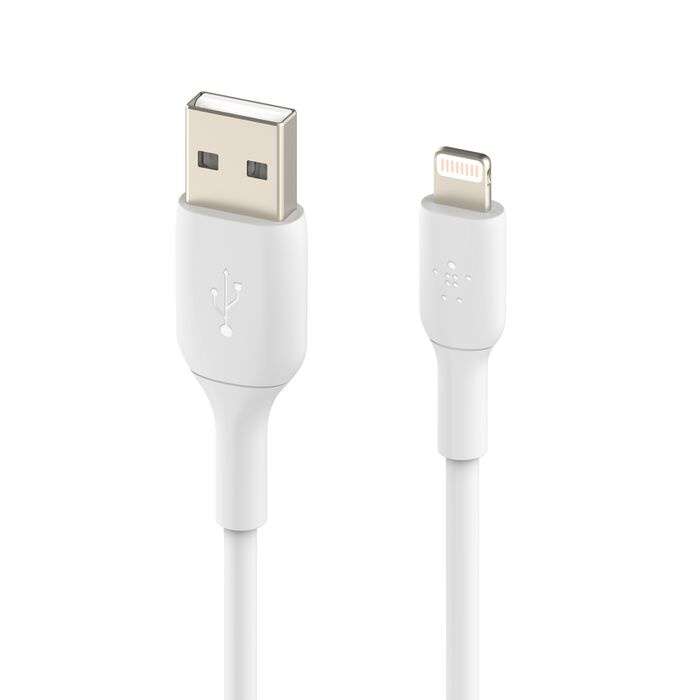 Belkin CAA001bt2MWH Belkin BoostCharge - Cable Lightning - Lightning macho a USB macho - 2 m - blanco