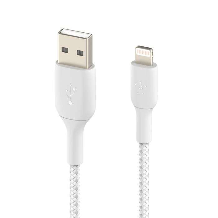 Belkin CAA002bt1MWH Belkin BoostCharge - Cable Lightning - Lightning macho a USB macho - 1 m - blanco