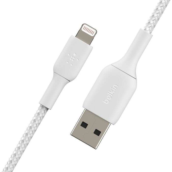 Belkin CAA002bt1MWH Belkin BoostCharge - Cable Lightning - Lightning macho a USB macho - 1 m - blanco