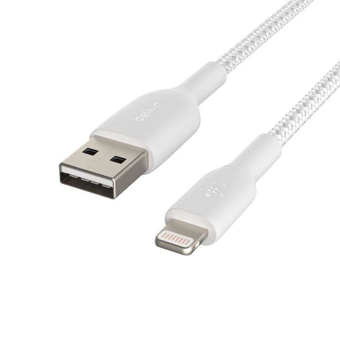 Belkin CAA002bt1MWH Belkin BoostCharge - Cable Lightning - Lightning macho a USB macho - 1 m - blanco