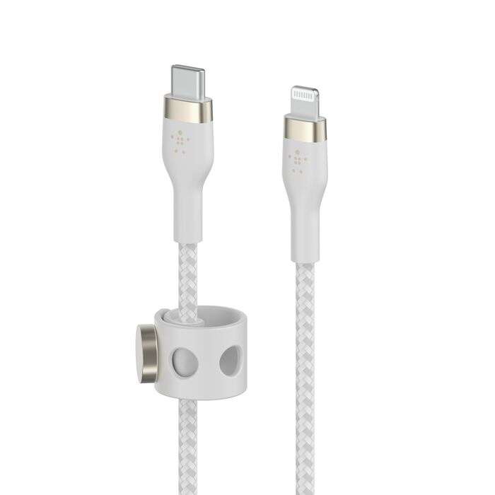 Belkin CAA011bt3MWH Belkin BoostCharge - Cable Lightning - 24 pin USB-C macho a Lightning macho - 3 m - blanco