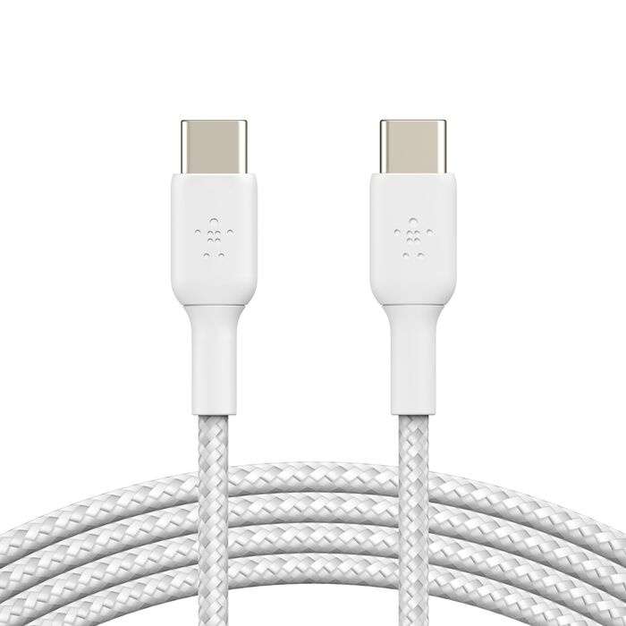 Belkin CAB004BT1MWH Belkin BoostCharge - Cable USB - 24 pin USB-C (M) a 24 pin USB-C (M) - 1 m - blanco