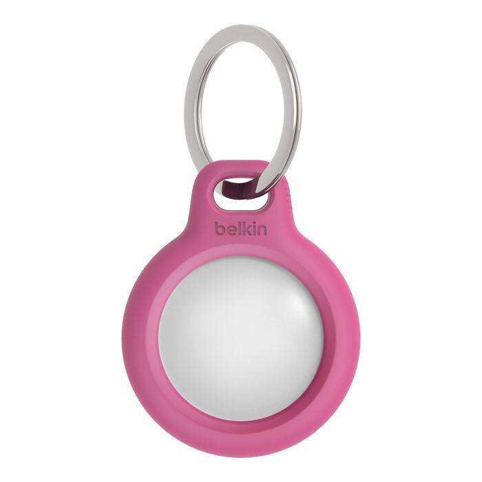 Belkin F8W973btPNK Belkin - Soporte de seguridad para etiqueta Bluetooth antipérdida - rosa - para Apple AirTag