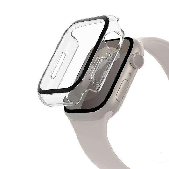 Belkin OVG003zzCL Belkin SCREENFORCE TemperedCurve - Amortiguador para reloj inteligente - protector de pantalla - policarbonato, cristal templado (9H) - transparente - para Apple Watch (40 mm, 41 mm)