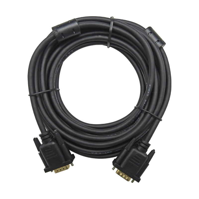 Cable VGA 5M XUE® HDB15 15-Pines con Filtros 1080p Full HD / Negro-XUE®-CAB-VXU-0181