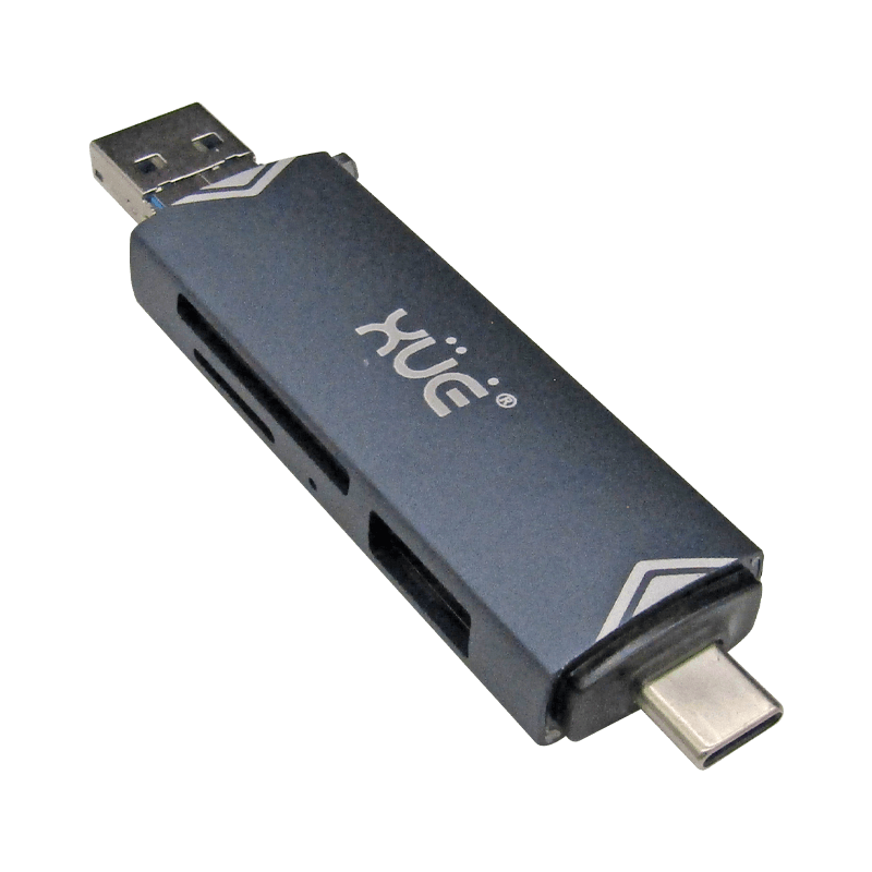 Convertidor USB-C OTG a USB 3.0/Micro USB y Lector SD Card Adapter XUE® / LECTOR SD USB-C-XUE®-LECTOR SD USB-C