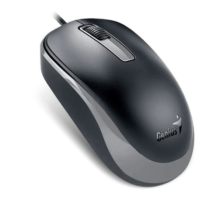 Mouse Silencioso Usb Dx-125S Negro-GrisGENIUS31010027400