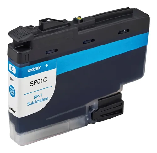 BROTHER-SP01CS-Tinta original Brother de sublimación en color cianReferencia SP01CSCompatible con la impresora de sublimación Brother SP1Capacidad nominal de 47 mlForma parte del sistema de tintas CMYKSe utiliza con papel y materiales compatibles con sublimaciónNo corresponde a tinta convencional para impresoras de oficinaConsultar información del producto